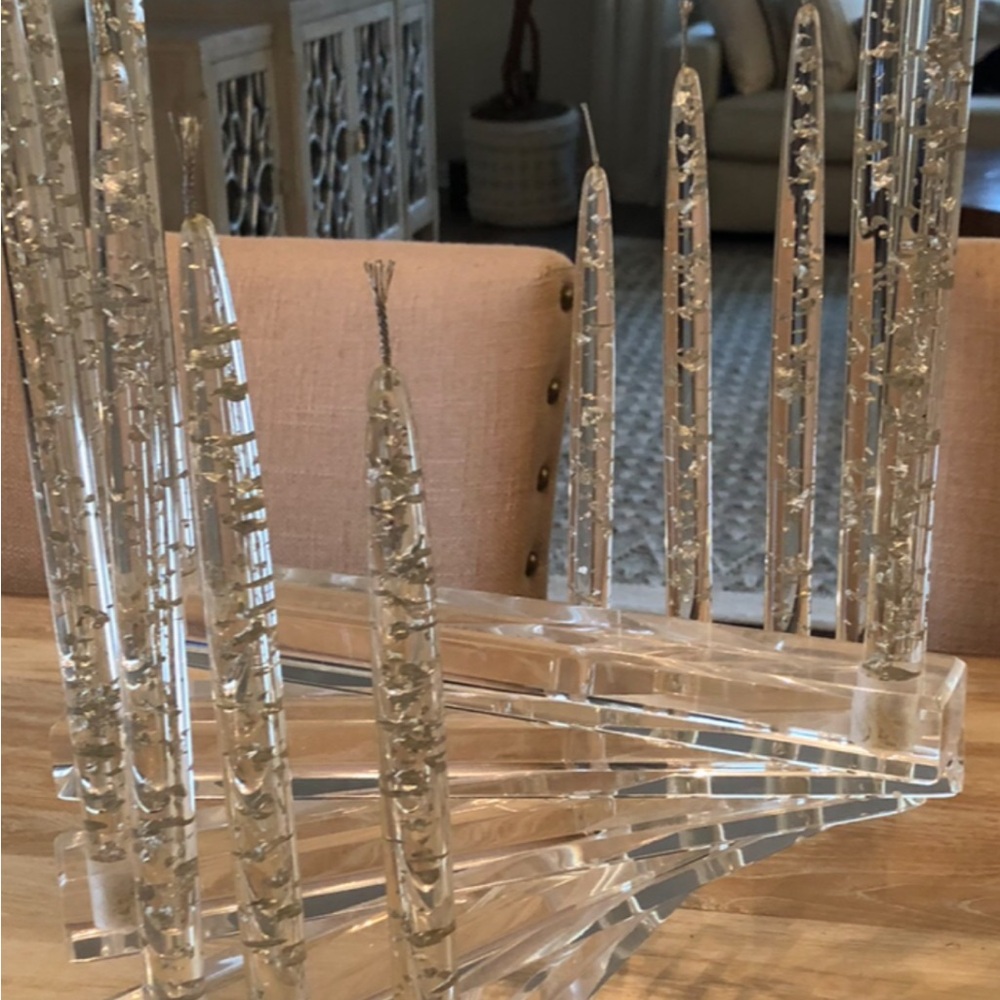 Vintage mid century Candelabra, great condition. Including all lucite candles. - Picture 3 of 5